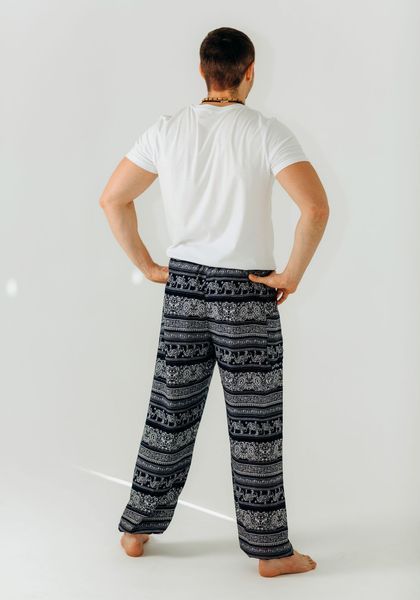 Свободные штаны-шаровары Elephant Noir RAO WEAR унисекс OneSize рост 165-175 см черный rw403LElnr2 фото