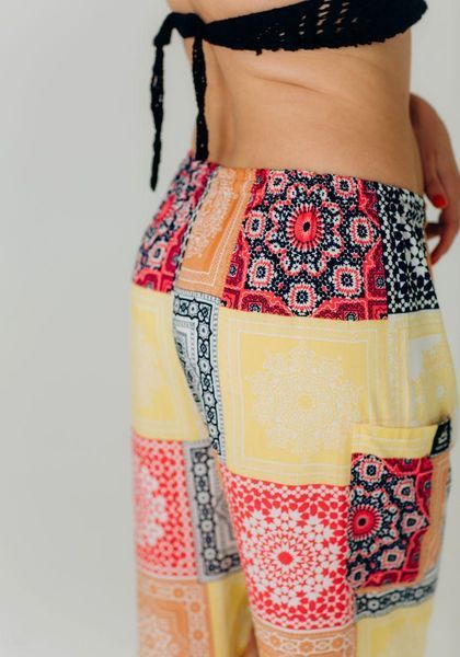 Вільні штани-шаровари Vibrant Mandala RAO WEAR унісекс One Size зріст 155-165 см різнокольоровий rw403LphVM1 фото