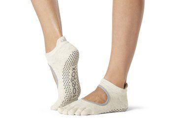 Носки для йоги ToeSox Full Toe Bellarina Grip Oatmeal M (39-42.5) 841090151629 фото