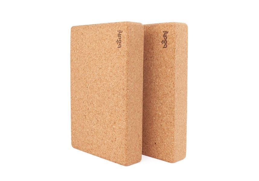 Блок для йоги под плечи пробковый Bodhi 30.5x20.5x5 см yblk фото