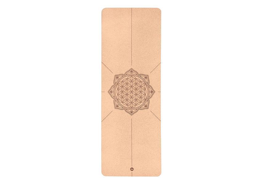 Килимок для йоги Flower of Life Bodhi корковий 185x66x0.4 см 632BDL фото