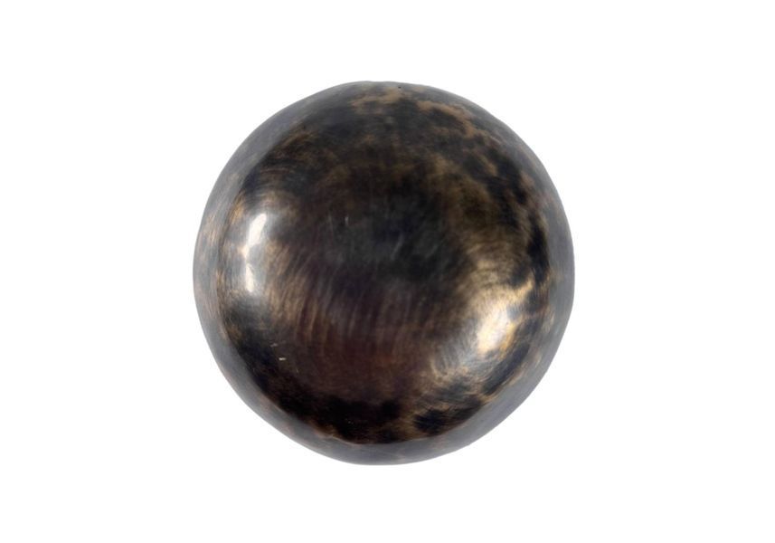 Співаюча чаша Tiger Eye з різьбленням мантри &laquo;Ом Мані Падме Хум&raquo; та символу Удачі 12&ndash;12.5 см rao400TEMGlC12125 фото
