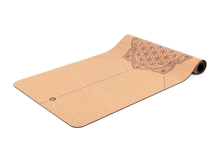 Килимок для йоги Flower of Life Bodhi корковий 185x66x0.4 см 632BDL фото