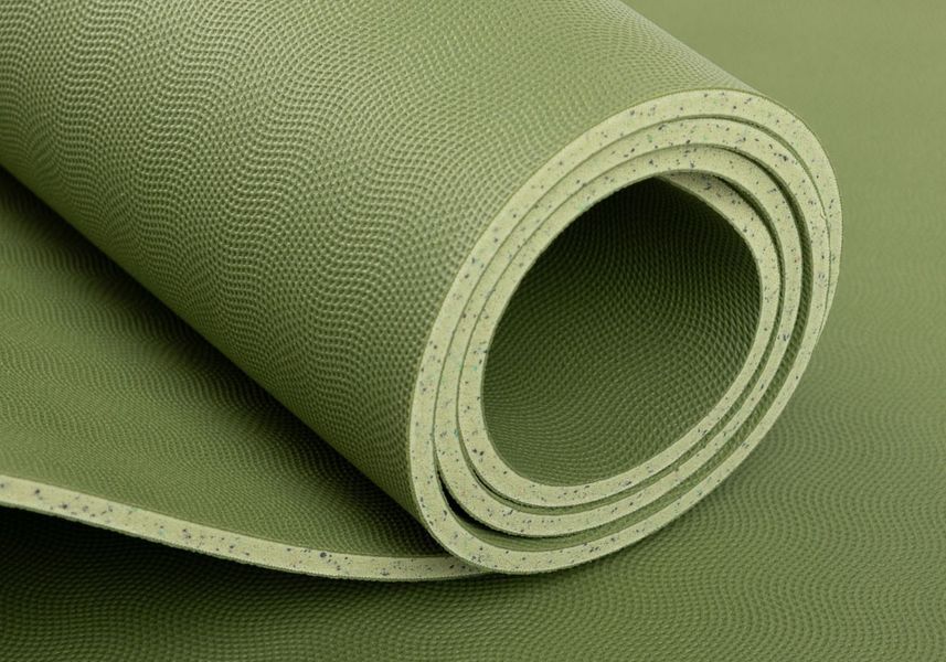 Коврик для йоги Bodhi Ecopro Diamond Fern Green 185x60x0.6 см 659fa фото