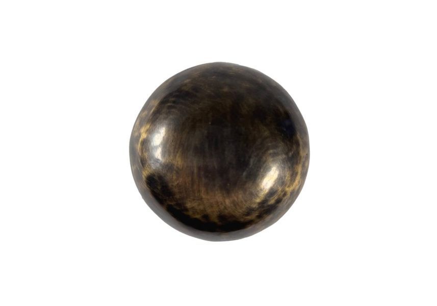 Співаюча чаша Tiger Eye з різьбленням мантри &laquo;Ом Мані Падме Хум&raquo; та символу Удачі 11&ndash;11.5 см rao400TEMGlC11115 фото