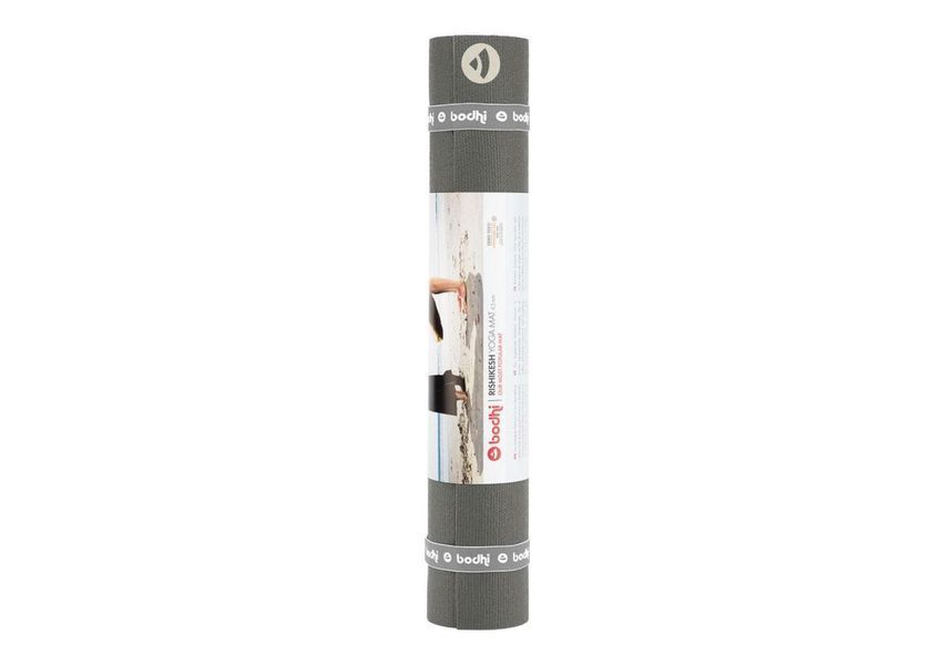 Килимок для йоги Bodhi Rishikesh Premium 60 XL сірий 200x60x0.45 см yrabrl фото