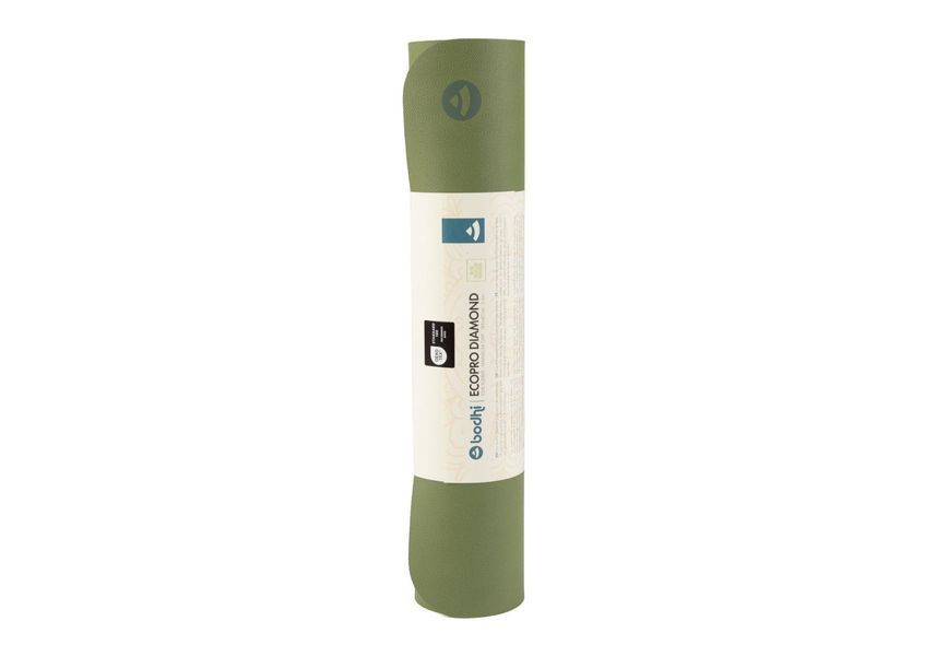 Коврик для йоги Bodhi Ecopro Diamond Fern Green 185x60x0.6 см 659fa фото