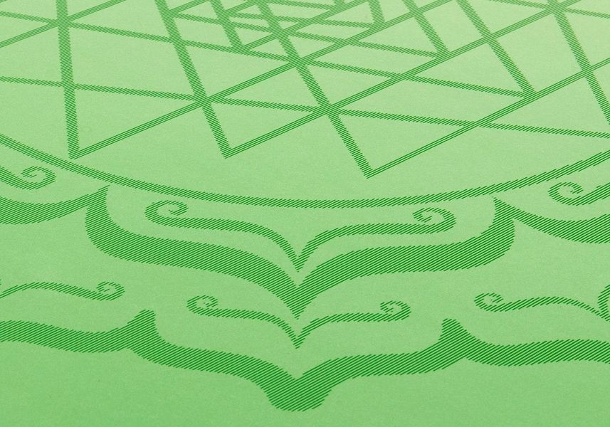 Коврик для йоги Phoenix Yantra Mandala Bodhi зеленый 185x66x0.4 см 630gym фото