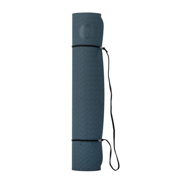 Килимок для йоги TPE Flow Bodhi 183x60x0.5 см синій/блакитний