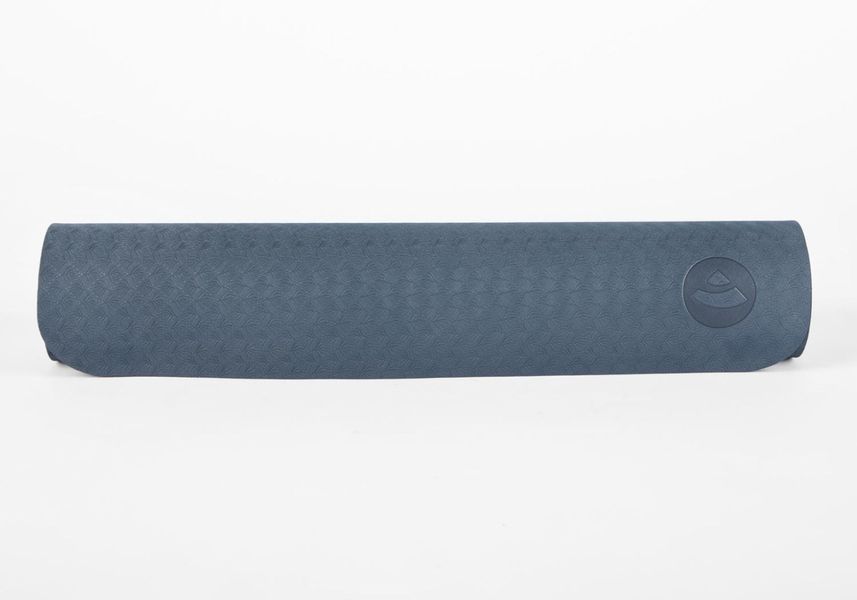 Коврик для йоги TPE Flow Bodhi 183x60x0.5 см синий/голубой 887BH фото