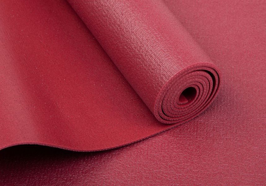 Килимок для йоги Bodhi Rishikesh Premium 60 XL бордовий 200x60x0.45 см yrawrl фото