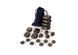 Набор базальтовых камней Hot Stone set от Bodhi в вельветовом мешке 20 шт hs2012 фото 1