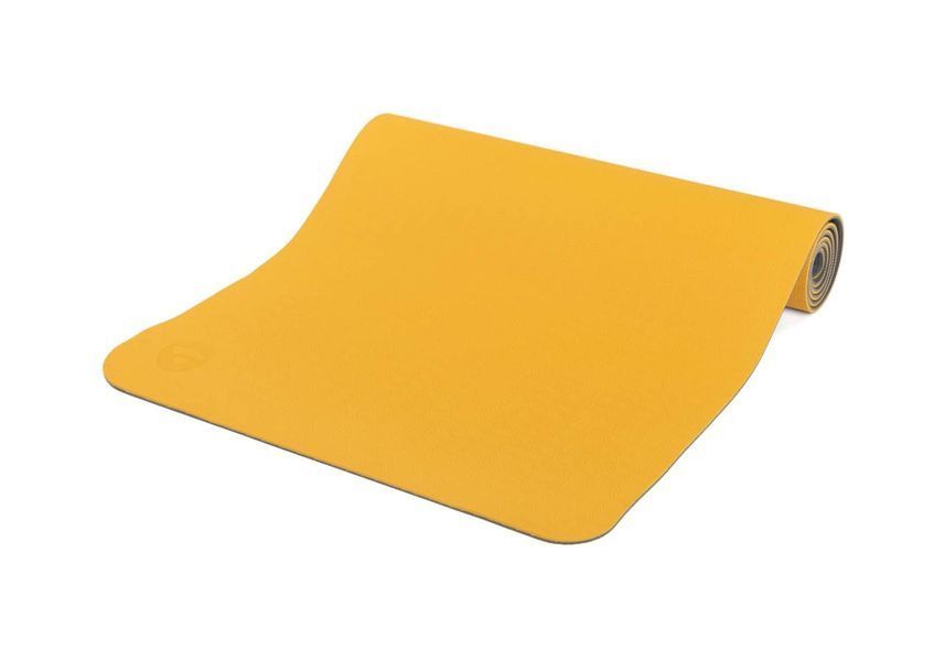 Килимок для йоги Bodhi Lotus Pro 183x60x0.6 см мінеральний жовтий/срібна хмарина 942SMY фото