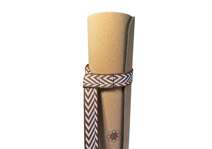 RAO Yoga Mat Strap 150&times;4 cm with Ecru Print