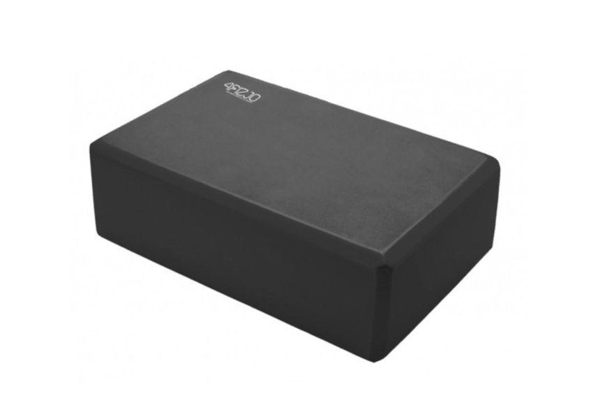 Блок для йоги 4FIZJO 23x15x7.6 см чорний 4F-YB01 фото