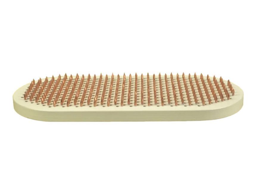 Sadhu Board &lsquo;Tree of Life&rsquo; with copper nails RAO pitch 10 mm white oval board