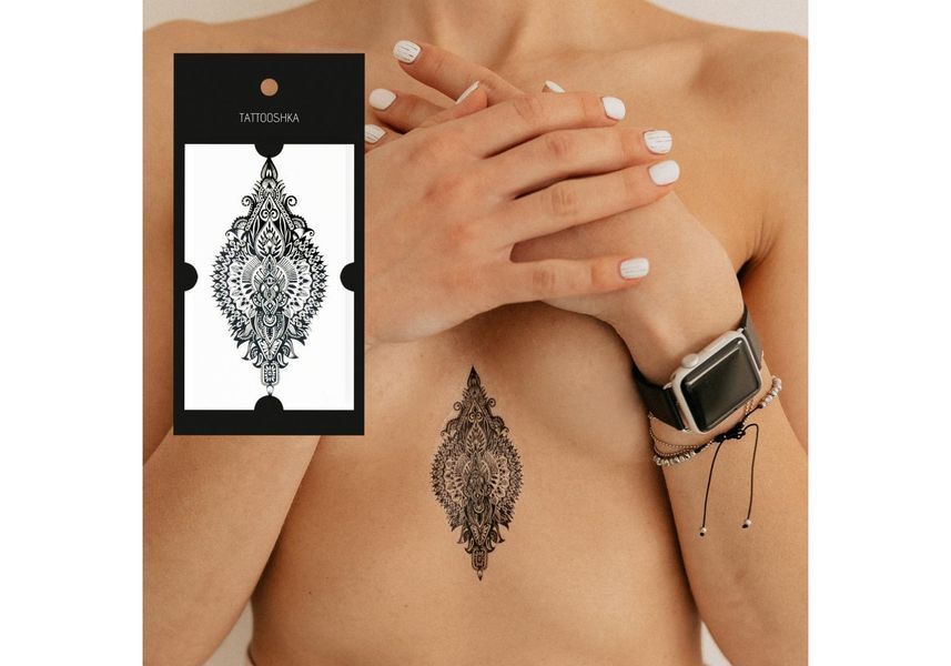 Тимчасове тату Мехенді 2 Tattoshka 60x105 мм tt-8681 фото