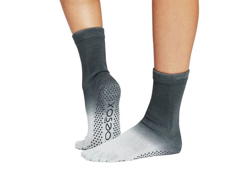 Шкарпетки для йоги ToeSox Full Toe Crew Grip Snowpack M (39-42.5) 840271465838 фото