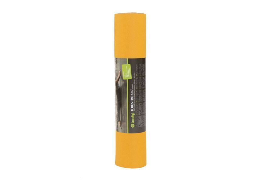Килимок для йоги Bodhi Lotus Pro 183x60x0.6 см мінеральний жовтий/срібна хмарина 942SMY фото