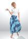 Штаны-шаровары Алладины (Афгани) с мотней Tie-dye RAO WEAR унисекс OneSize голубой rw405ACTDbu фото 1