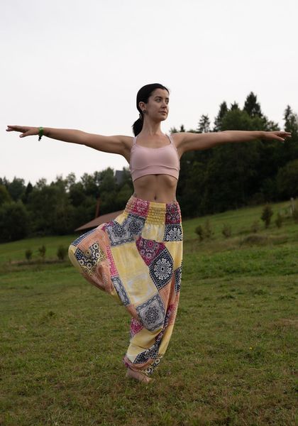 Штаны-шаровары Аладины (Афгани) с мотней Vibrant Mandala RAO WEAR унисекс OneSize разноцветный rw405ACVM фото