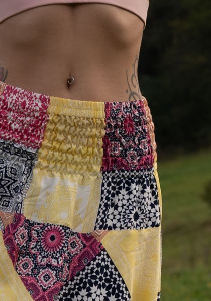 Штаны-шаровары Аладины (Афгани) с мотней Vibrant Mandala RAO WEAR унисекс OneSize разноцветный rw405ACVM фото