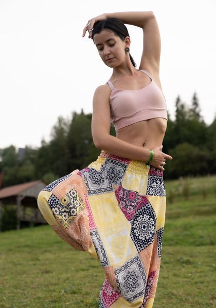 Штаны-шаровары Аладины (Афгани) с мотней Vibrant Mandala RAO WEAR унисекс OneSize разноцветный rw405ACVM фото