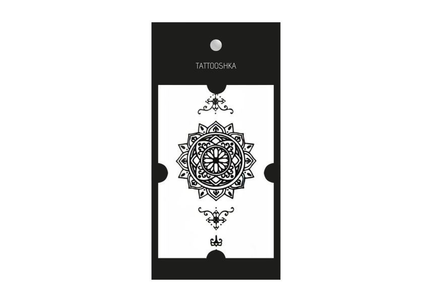 Временное переводное тату Мандала Tattoshka 60&times;105 мм tt-8669 фото