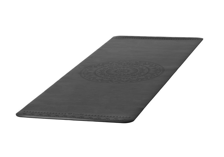 Килимок для йоги Bodhi Phoenix Ethno Mandala чорний 185х66х0.4 см 630se фото