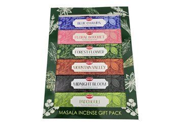 Аромопалички (набір) Gift Pack Masala (6 шт) від HEM із підставкою 36548 фото