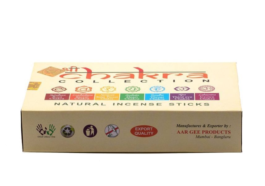 Natural Chakra Collection set of 7 "Incense '7 Chakras'"