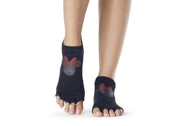 Шкарпетки для йоги ToeSox Half Toe Low Rise Confetti Minnie M (39-42.5) 841090158321 фото