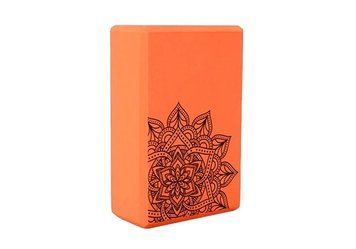 Блок (кирпич) для йоги и растяжки Mandala Amber 23x15x7.5 см оранжевый ar201bmor фото