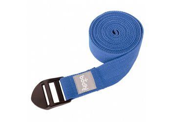 Ремінь для йоги Asana Belt від Bodhi з пластикою пряжкою синій 250x3.8 см ygupb фото