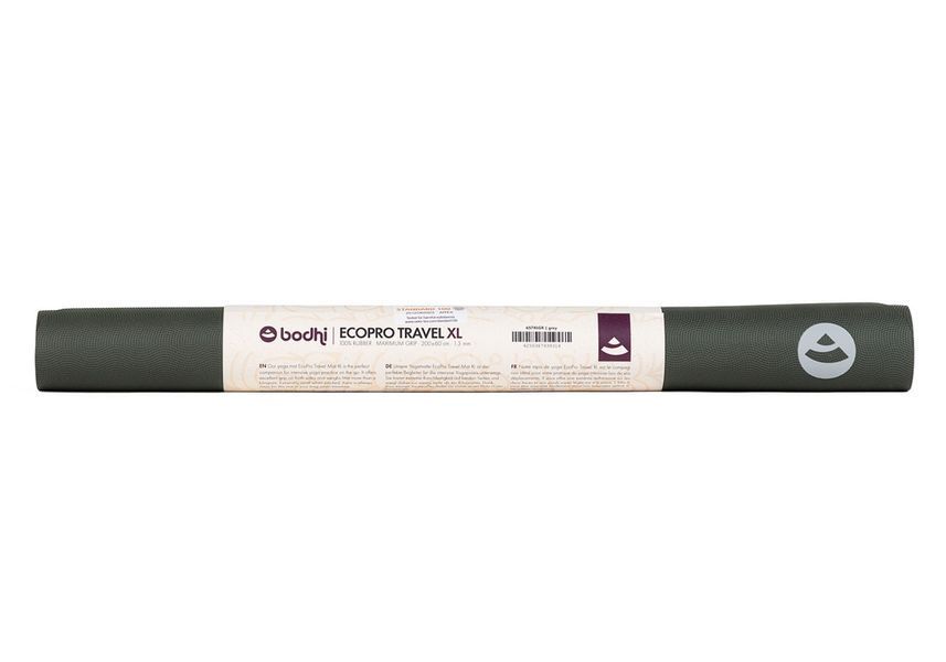 Килимок для йоги Bodhi Ecopro XW XL сірий 200x66x0.4 см XWL658G фото