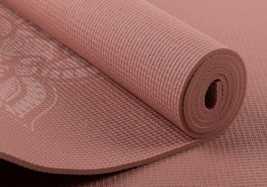 Килимок для йоги Bodhi Leela Mehndi Mandala - Мехенді Мандала Rose Tan 183x60x0.45 см 896rtmb фото