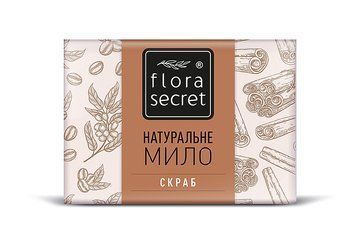 Мило натуральне Скраб Flora Secret 75 г FS605 фото