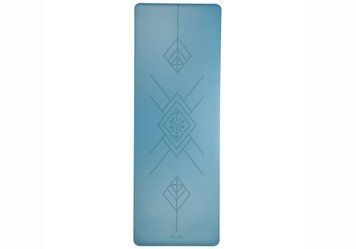 Каучуковий килимок для йоги Bodhi Phoenix Tribalign синій 185x66x0.4 см 630BTA фото