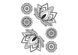 Temporary tattoo Lotus and Mandalas ArleySign 82x110 mm