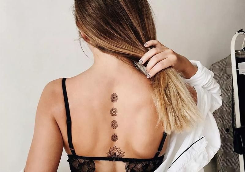 Temporary tattoo Lotus and Mandalas ArleySign 82x110 mm