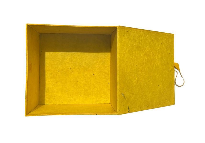 Подарункова коробка із символом Інь Ян 22&times;22&times;12 см жовтий rao412BYY22ye фото