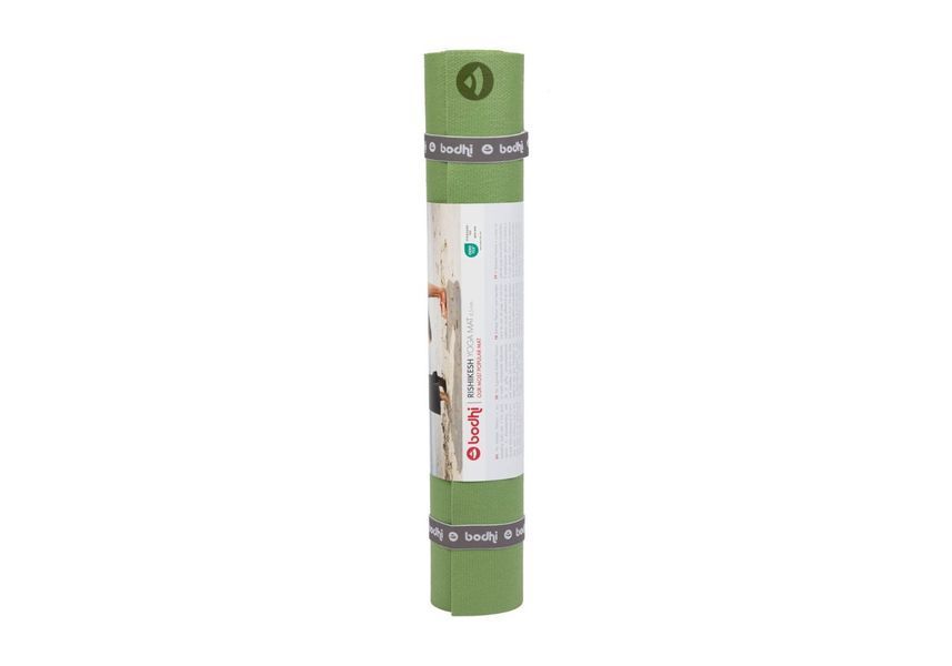 Коврик для йоги Bodhi Rishikesh Premium 60 XL яблочно-зеленый 200x60x0.45 см 682AP фото