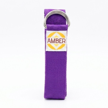 Ремінь для йоги з D-пряжкою Amber фіолетовий 183&times;3.8 см ar210vt фото