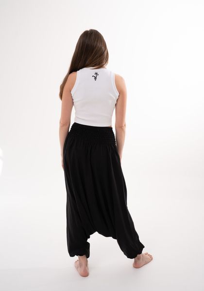 Штани-шаровари Алладіни (Афгані) з матнею Black RAO WEAR унісекс OneSize чорний rw405ACBlk фото