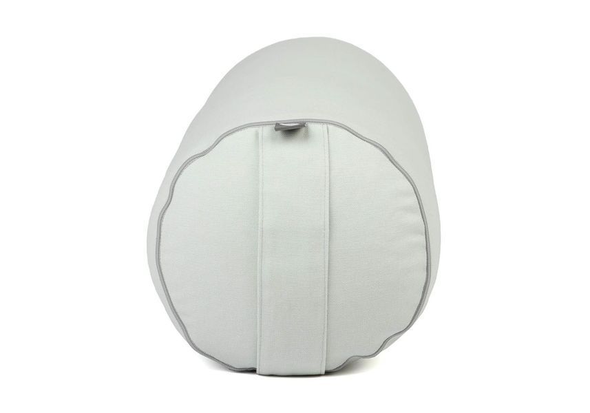 Yoga bolster Basic Ice Blue Bodhi with spelt husk light grey 67.5x22 cm