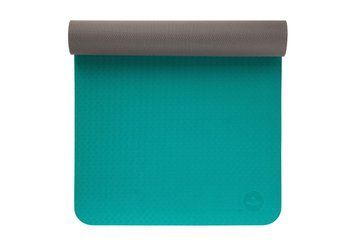 Килимок для йоги TPE Flow Bodhi 183x60x0.5 см петроль/антрацит 887PTR фото
