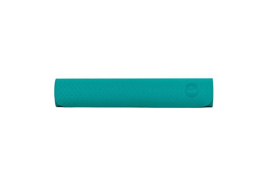 Коврик для йоги TPE Flow Bodhi 183x60x0.5 см петроль/антрацит 887PTR фото