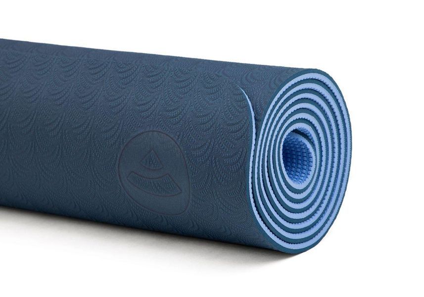 Коврик для йоги Bodhi Lotus Pro синий с голубым 183x60x0.6 см 942lpb фото