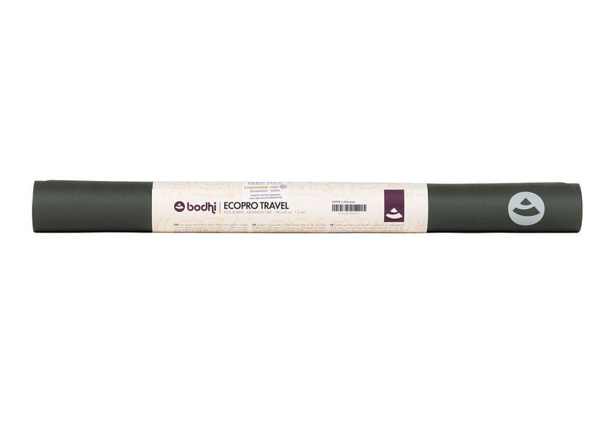 Килимок для йоги Bodhi EcoPro Travel сірий 185x60x0.13 см 657sg фото
