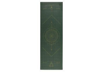 Килимок для йоги Bodhi Leela Yantralign - Янтра Forest Green 183x60x0.45 см 896bfyg фото